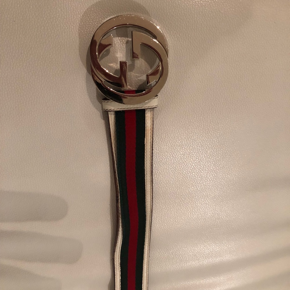 Men’s Gucci White Belt